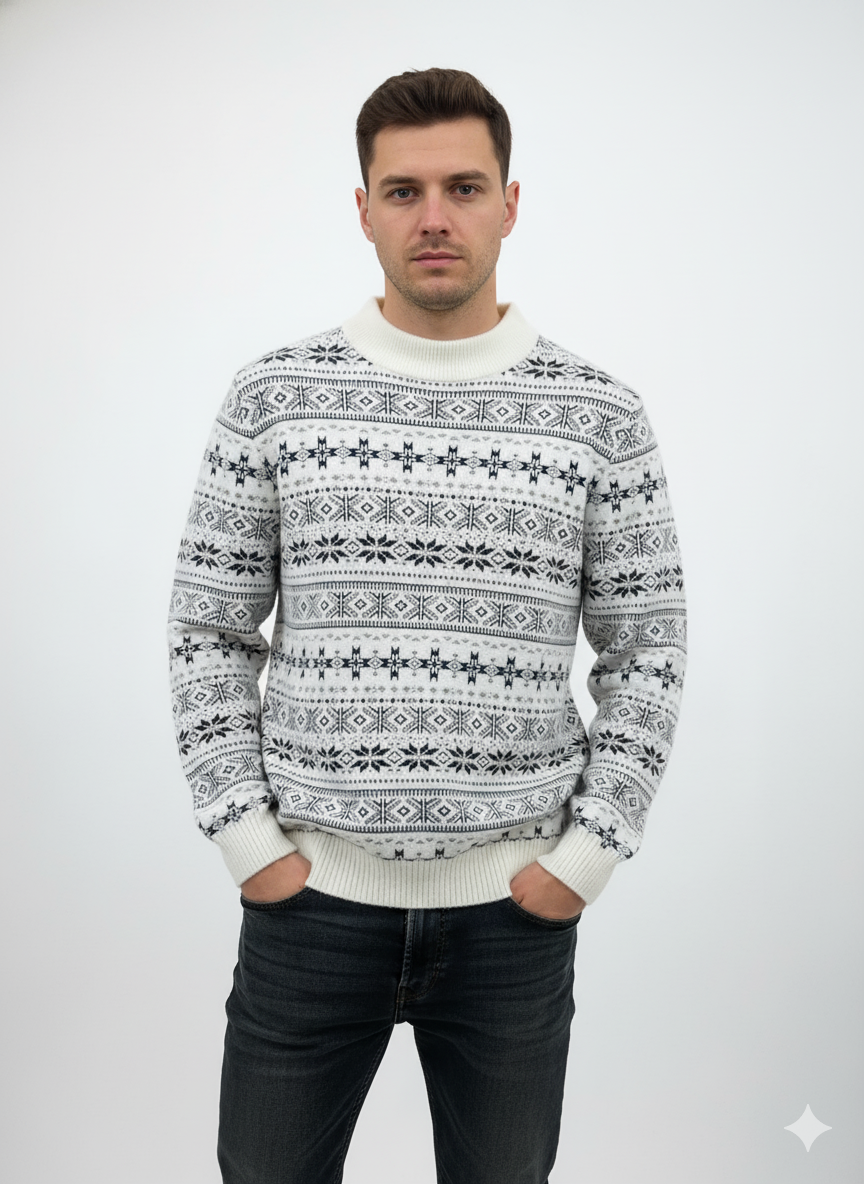 Cozy Nordic Pattern Sweater