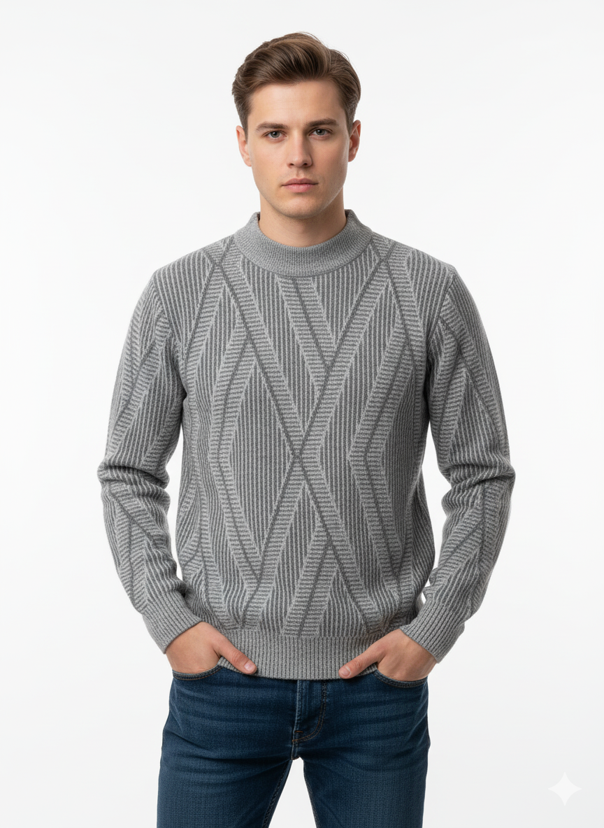 Gray Men's Sweater